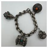 Etruscan Revival Style Ornate Cabochon Stone Trink