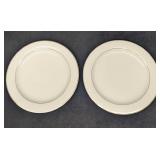 2 Retired Arctic Gold By Noritake Fine China Dinne
