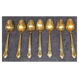 7 Cambridge Gold Electroplated Stainless Oval Soup