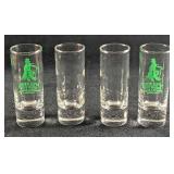 Four Shooter Shot Glasses Blank & McGuire