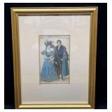 Framed Print Costumes Parisions 1826 (50)
