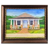 Original Framed Acyrlic On Canvas Home Sweet Home
