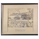 Framed The President Comes To Winona Print