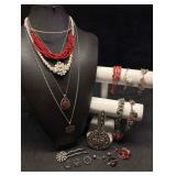 19pc Boho and Silver Artisanal Atlas Costume Jewel