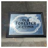 Old Forester Statesman Framed Advertising Mirror A