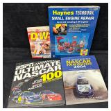 NASCAR Books and Small Engine Repair Manual Lot ES
