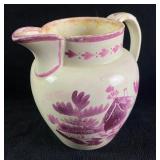 Pink Lustreware Creamer