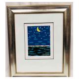 Framed & Signed "Cape II" Serigraph By Nelson