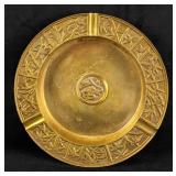 Solid Brass Ash Tray with Patina