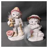 Two Dreamsicles Figurines (1) "Burin Love" (2) "Ha