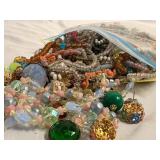 Over a Pound of Pastel Colorful Rhinestone Embelli