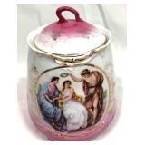 Antique Blenheim China Signed By Moreau Jar With L