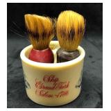 Vintage Old Spice Soap Mug 1786 & Two Vintage Shav