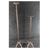 2 Home Interior Design Metal Floor Candle Holders