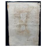 1552 Letter Signed Catherine de Medici