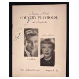 Tom Drake Signed "Her Cardboard Lover" Program