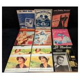 9 Vintage Classic Movie Music Sheet Music