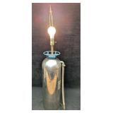 Vintage Converted Fire Extinguisher Table Lamp
