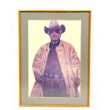 Large Framed Cowboy Print