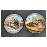 2 Train Jim Deneen Artaffects Porcelain Collector