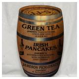 Jameson Irish Whiskey Barrel Themed Wooden Bar Sig
