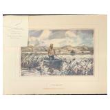 John Whorf Watercolor Print Here They Come Ducks