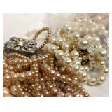 10 Plus Ounces of Pearl Charms, Beads, Broken Cost