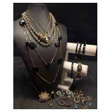 19pc Blue Black and Gold Tones Noir and Nugget Cos