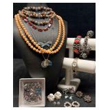 14pc Earth Tones and Silver Bohemian Baubles Costu