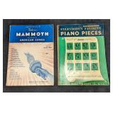 2 Vintage Sheet Music Books American Songs & Piano