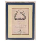 Framed Print of 1887 Small Yachts Their Design and