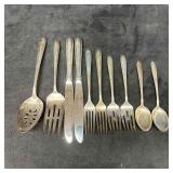 Towle Silver Flutes Silverware Fork Spoon Knife St