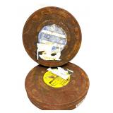 Two Vintage Kodak Technicolor Reel Case Can For Mo