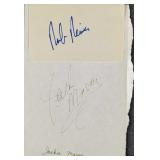 Autographed Rob Reiner & Jackie Mason Cards