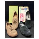 Sketchers Suede Slip On and Earth Origins Lace Ups