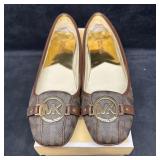 Michael Kors Fulton Moc Flats Brown MK Signature L