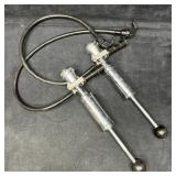 Pair of Stainless Steel Beer Keg Tap Pump Dispense