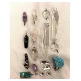 3.7 Ounces of Stone or Crystal Charms, Beads, Brok