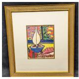 Framed A.E. Barnes S&N Sails And Shells Print R69