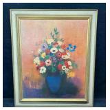 Framed Print On Wood Board Of Odilon Redon