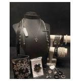 17pc Black White and Silver Rebels Regalia Costume