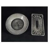 Vintage Heavy Glass And German Crystal Lot Of Two