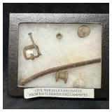 Framed Civil War Battlefield Relics Excavated From