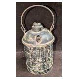 Vintage Black Metal Oil Can