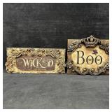 Michelle Butler Designs Halloween Plaque Wicked an