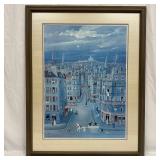 Michel Delacroix Paris Street Scene Framed Print M