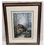 Signed & Numbered "Water Wheel" Print By Sherry Ma