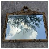 Vintage Ornate Peerart Design Gold Wall Mirror 30"