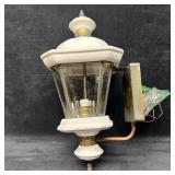 White Porcelain Style Exterior Wall Lantern Light