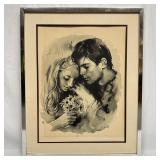 Sandu Liberman Lithograph Young Lovers